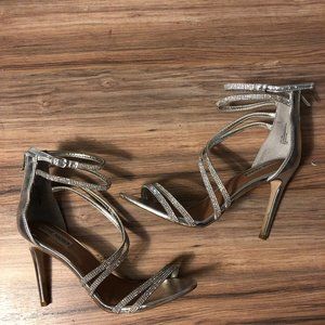 Steve Madden Silver Heels